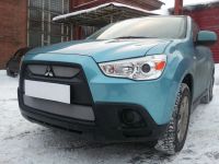 Защита радиатора Mitsubishi ASX (2 шт) 2010-2013 chrome (Фото 2)