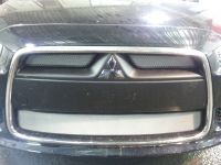 Защита радиатора Mitsubishi Lancer X 2012- (2 шт) chrome (Фото 1)