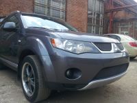 Защита радиатора Mitsubishi Outlander XL 2006-2010 (2 шт) black (Фото 2)