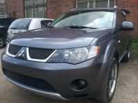 Защита радиатора Mitsubishi Outlander XL 2006-2010 (2 шт) black (Фото 3)
