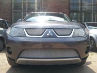 Защита радиатора Mitsubishi Outlander XL 2006-2010 (2 шт) chrome (Фото 1)