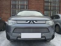 Защита радиатора Mitsubishi Outlander III 2012- (2 шт) chrome