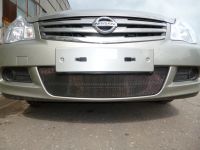 Защита радиатора Nissan Almera 2013- black (Фото 1)