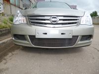 Защита радиатора Nissan Almera 2013- black (Фото 2)