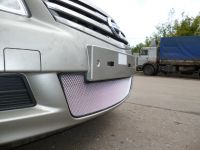 Защита радиатора Nissan Almera 2013- chrome (Фото 1)