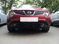 Защита радиатора Nissan Juke 2010- black (Фото 2)