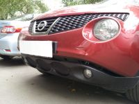 Защита радиатора Nissan Juke 2010- black (Фото 4)