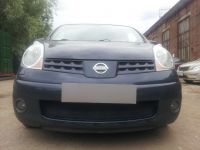 Защита радиатора Nissan Note 2005-2008 black (Фото 1)
