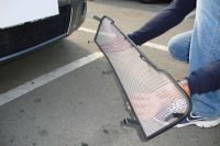 Защита радиатора Nissan Note 2009- black (Фото 6)