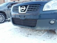 Защита радиатора Nissan Qashqai 2006-2010 black (Фото 2)