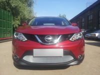 Защита радиатора Nissan Qashqai 2011-2014 chrome (Фото 1)