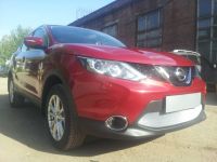 Защита радиатора Nissan Qashqai 2011-2014 chrome (Фото 2)