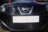 Защита радиатора Nissan Qashqai 2014- black без парктроников (Фото 1)
