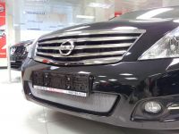 Защита радиатора Nissan Teana II 2008-2013 chrome (Фото 3)