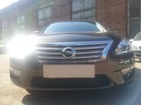 Защита радиатора Nissan Teana L33 2014- black (Фото 1)