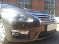 Защита радиатора Nissan Teana L33 2014- black (Фото 3)