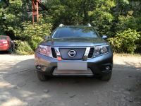 Защита радиатора Nissan Terrano 2014- chrome верх (Фото 1)