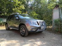 Защита радиатора Nissan Terrano 2014- chrome верх (Фото 2)