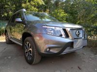 Защита радиатора Nissan Terrano 2014- chrome низ (Фото 1)