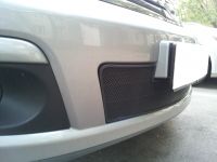 Защита радиатора Nissan Tiida 2010- black (Фото 1)