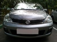 Защита радиатора Nissan Tiida 2010- black (Фото 5)