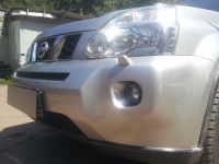 Защита радиатора Nissan X-Trail 2007-2010 black середина (Фото 2)