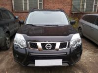 Защита радиатора Nissan X-Trail 2011- chrome низ (Фото 1)
