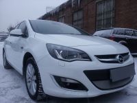 Защита радиатора Opel Astra J 2010- chrome (Фото 2)