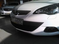 Защита радиатора Opel Astra J GTC 2010- black (Фото 1)