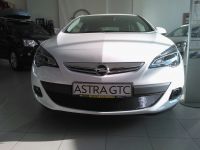 Защита радиатора Opel Astra J GTC 2010- black (Фото 3)