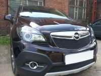 Защита радиатора Opel Mokka 2012- black низ (Фото 1)