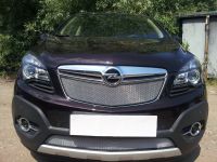 Защита радиатора Opel Mokka 2012- chrome верх (Фото 1)