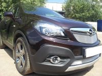 Защита радиатора Opel Mokka 2012- chrome верх (Фото 2)