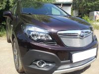 Защита радиатора Opel Mokka 2012- chrome низ (Фото 1)