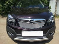 Защита радиатора Opel Mokka 2012- chrome низ (Фото 2)