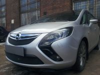 Защита радиатора Opel Zafira 2012- black верх
