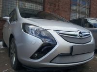 Защита радиатора Opel Zafira 2012- chrome низ (Фото 1)