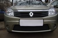 Защита радиатора Renault Sandero 2010-2013 black (Фото 5)
