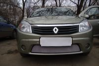 Защита радиатора Renault Sandero 2010-2013 chrome (Фото 4)