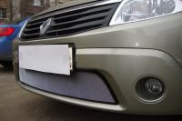 Защита радиатора Renault Sandero 2010-2013 chrome (Фото 5)