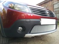 Защита радиатора Renault Sandero Stepway chrome (Фото 1)