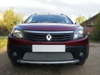 Защита радиатора Renault Sandero Stepway chrome (Фото 2)