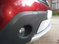 Защита радиатора Renault Sandero Stepway chrome (Фото 3)