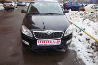 Защита радиатора Skoda Fabia 2 рестайлинг с 2011- black (Фото 1)