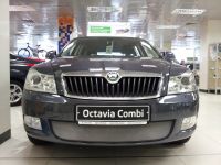 Защита радиатора Skoda Octavia А5 2009- chrome (Фото 3)
