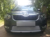Защита радиатора Skoda Yeti Cite 2014- chrome (Фото 1)