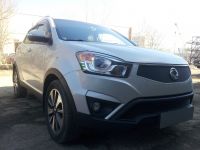 Защита радиатора Ssang Yong Actyon 2013- black верх (Фото 2)