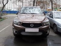 Защита радиатора Ssang Yong Actyon Sport 2012- chrome (Фото 2)