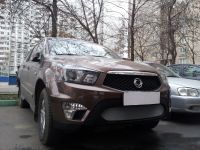 Защита радиатора Ssang Yong Actyon Sport 2012- chrome (Фото 4)