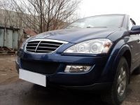 Защита радиатора Ssang Yong Kyron с 2006- black (Фото 3)